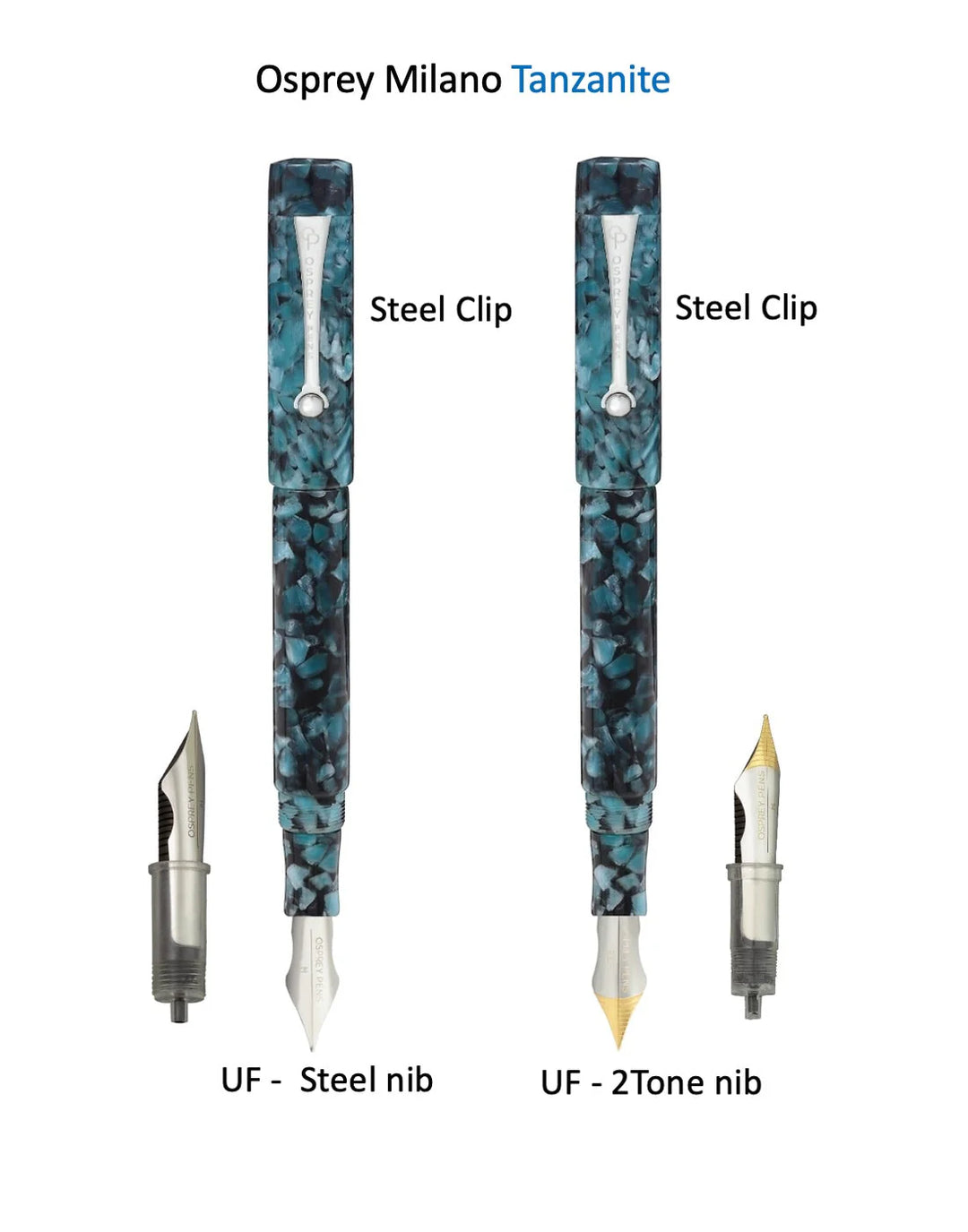 Osprey Pens - Milano Fountain Pen Body - Tanzanite (Nib Not Included)