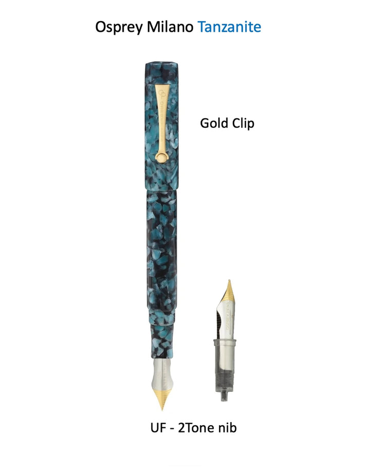 Osprey Pens - Milano Fountain Pen Body - Tanzanite (Nib Not Included)