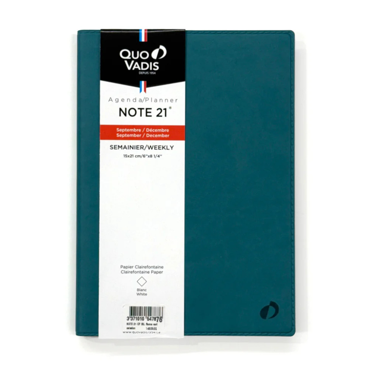 Quo Vadis - 2026-2027 Agenda - Weekly Planner Note 21