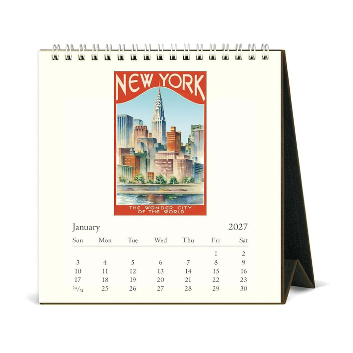 Cavallini & Co - 2027 Desk Calendar - New York