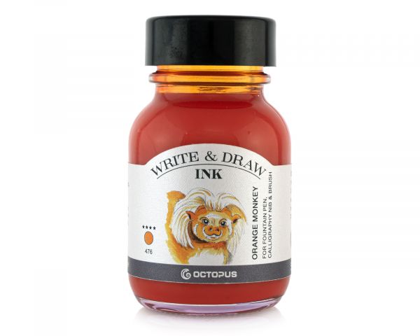 OCTOPUS FLUIDS - Write & Draw Ink 50ml | 476 Orange Monkey – Buchan's ...