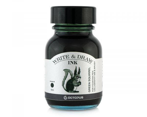 Octopus Fluids - Write & Draw Ink 50ml - 553 Green Squirrel