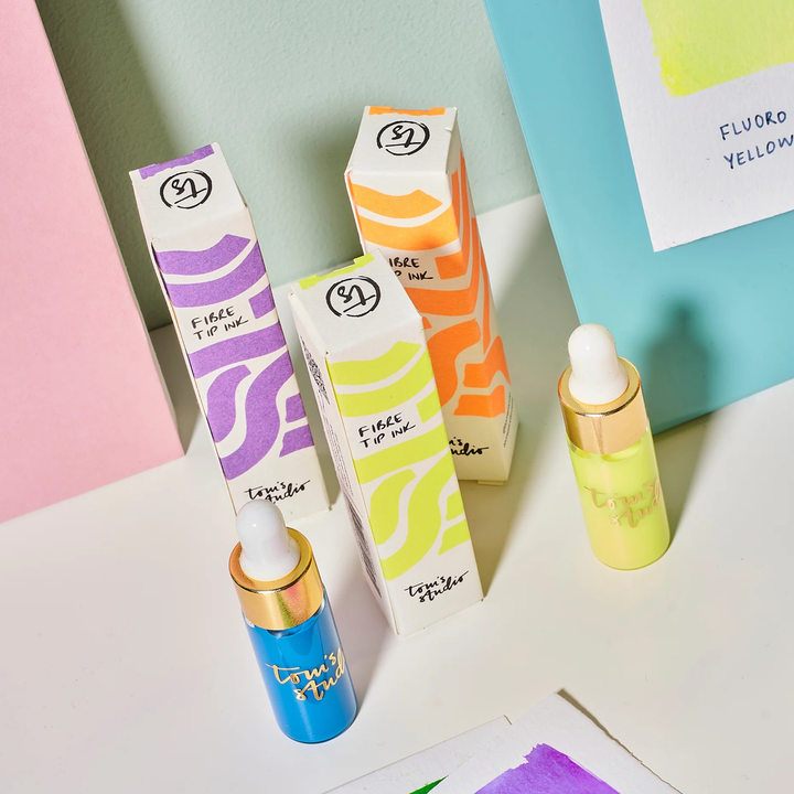 Tom's Studio - Mini Highlighter Inks - Fluoro Blue