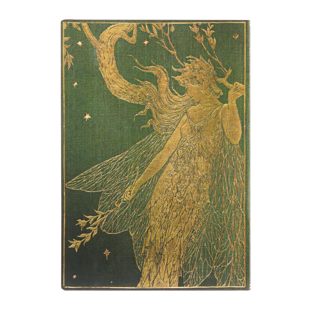 Paperblanks - Midi Softcover Flexi Journal - Lined - Olive Fairy