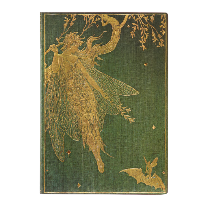 Paperblanks - Midi Softcover Flexi Journal - Lined - Olive Fairy