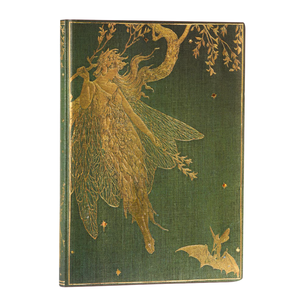Paperblanks - Midi Softcover Flexi Journal - Lined - Olive Fairy