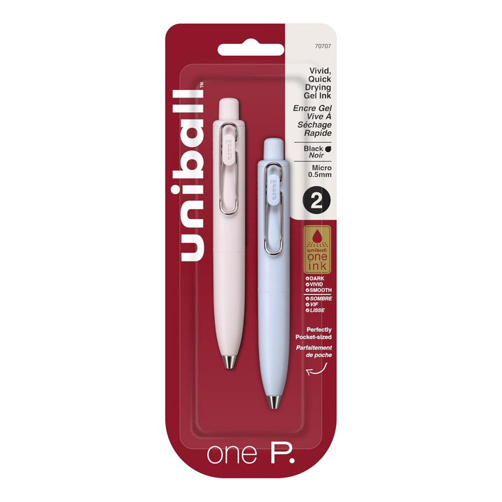 UNIBALL - One P Gel Ink Ballpoint Pen 0.5mm (Pack of 2)