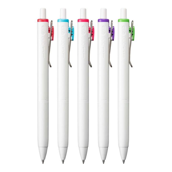 UNIBALL - ONE Retractable Gel Ink Pen 0.7mm (Pack of 5)