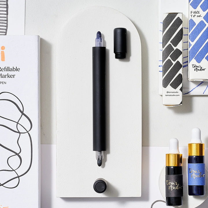 Tom's Studio - Ori Permanent Refillable Marker - Matte Black