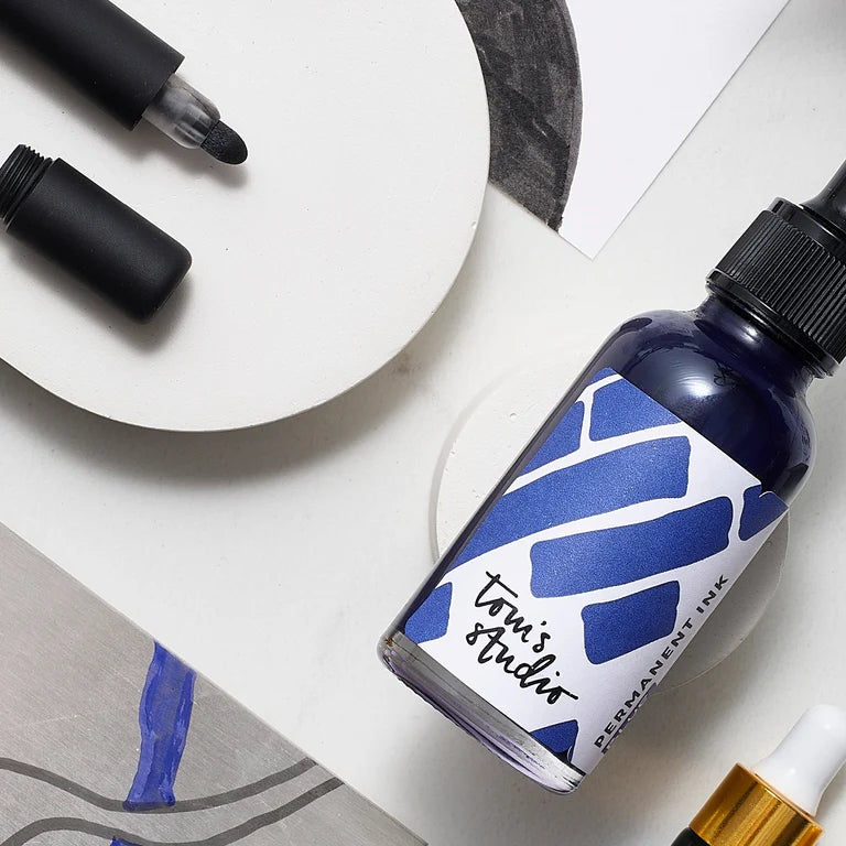 Tom's Studio - Permanent Fibre Tip Inks (30ml)