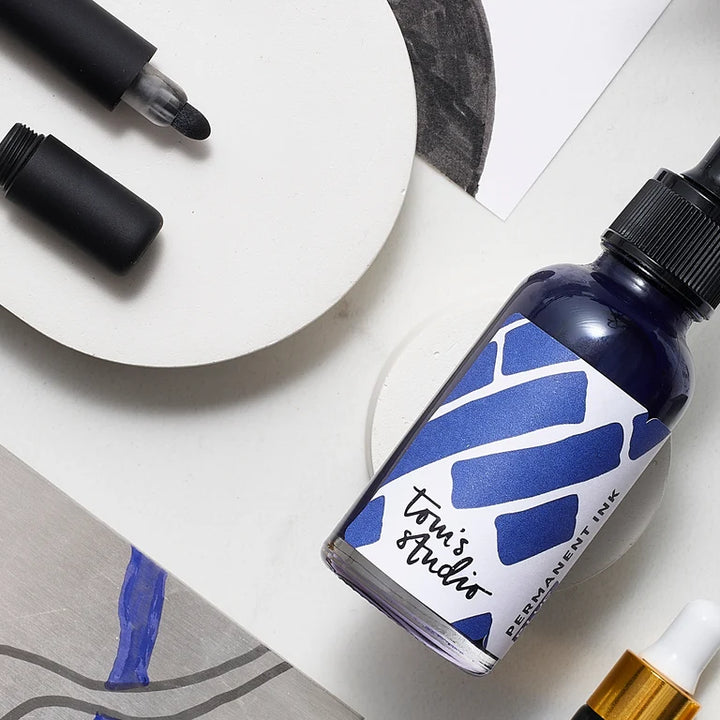 Tom's Studio - Permanent Fibre Tip Inks (30ml)