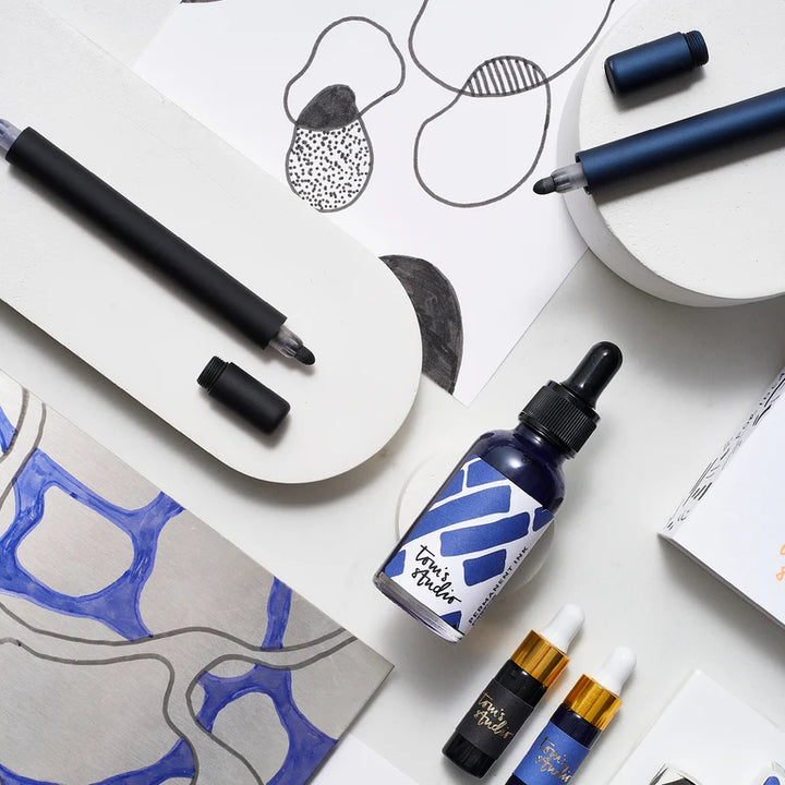 Tom's Studio - Permanent Fibre Tip Inks (30ml)