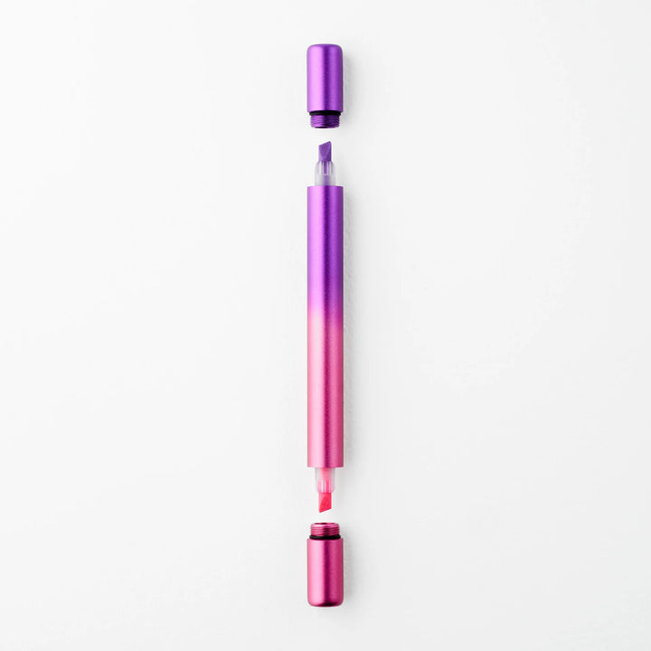 Tom's Studio - Ori Refillable Highlighter - Purple & Pink
