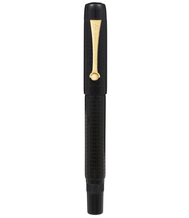 Osprey Pens - Milano Fountain Pen Body - Black Chased Ebonite (Nib Not Included)