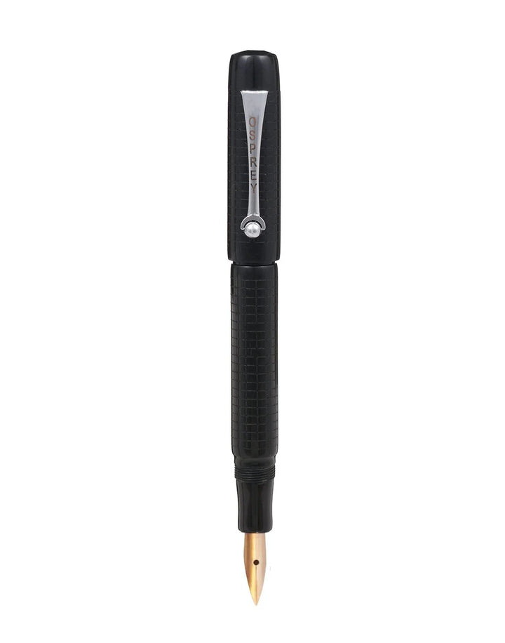 Osprey Pens - Milano Fountain Pen Body - Black Chased Ebonite (Nib Not Included)