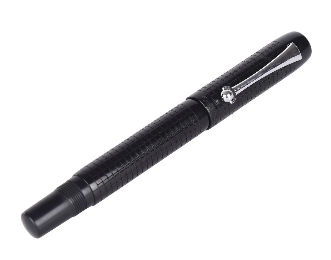 Osprey Pens - Milano Fountain Pen Body - Black Chased Ebonite (Nib Not Included)