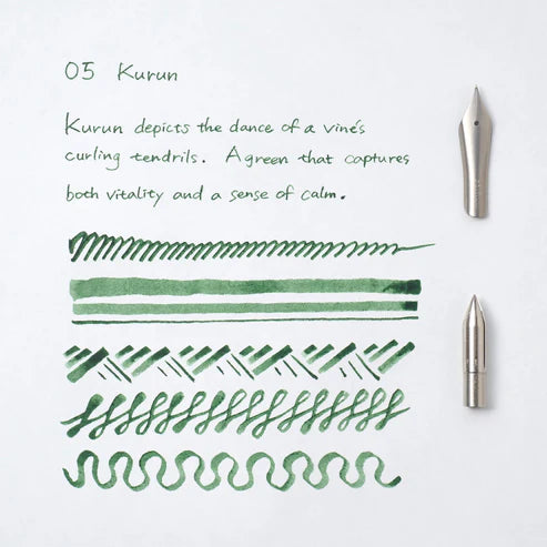 KAKIMORI – Pigment Ink 35mL - Aluminium Cap - No.05 Kurun (Vine Green)