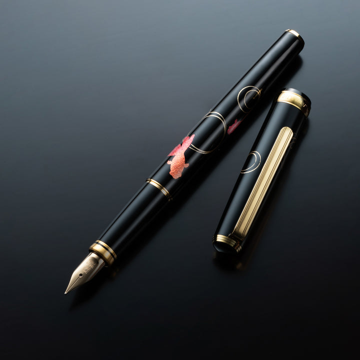 PLATINUM –  Fountain Pen – Kanazawa Kanazawa Gold Leaf Maki-E Collection - Gold Fish