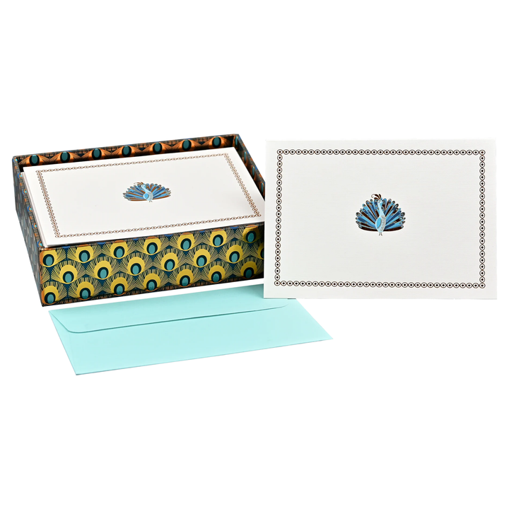 Peter Pauper Press - Boxed Note Cards - Peacock