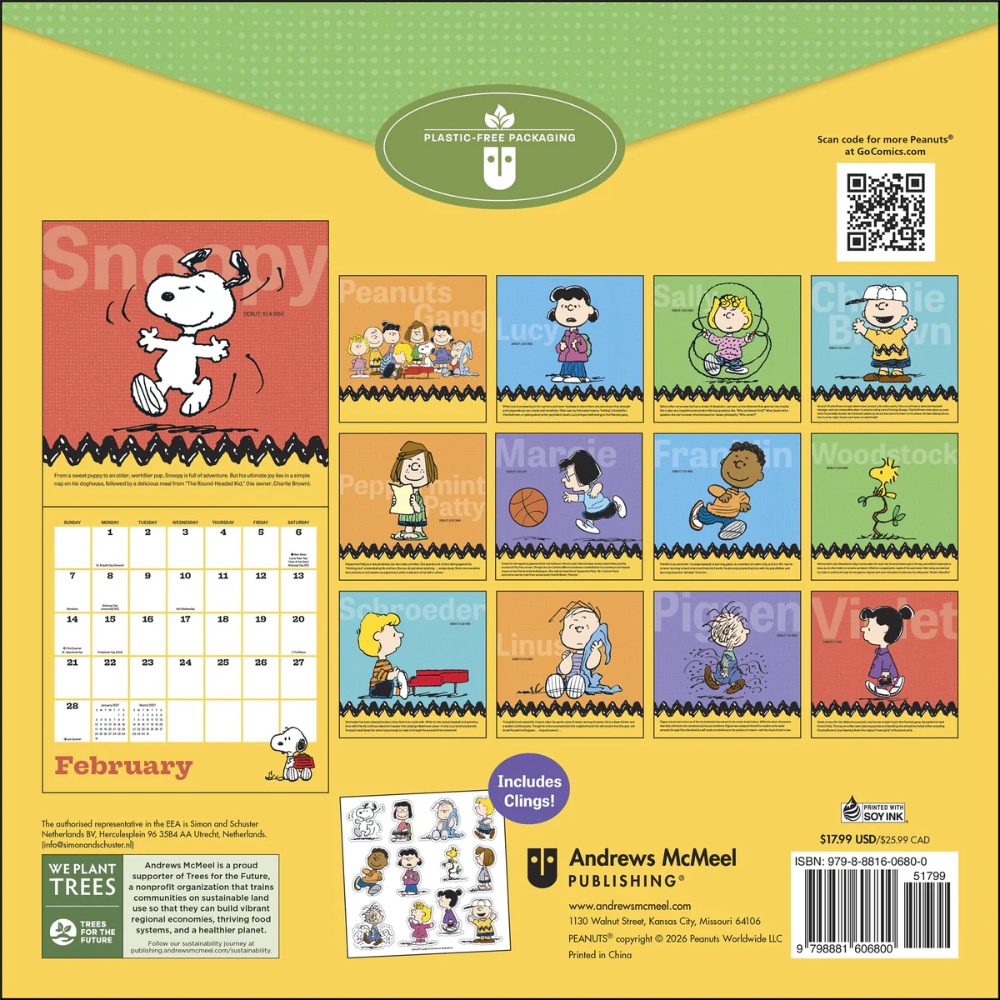 PEANUTS - 2027 Wall Calendar