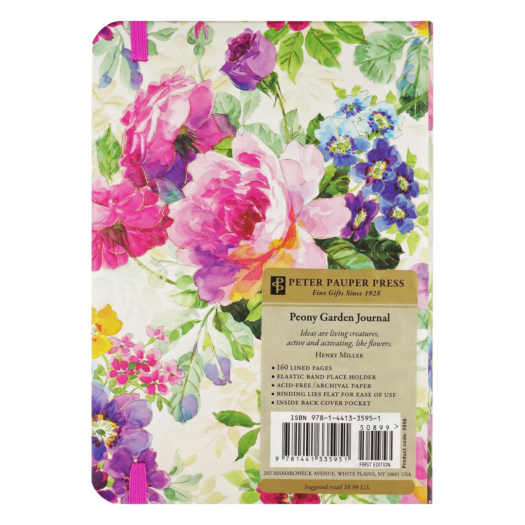 Peter Pauper Press - Small Lined Journal - Peony Garden