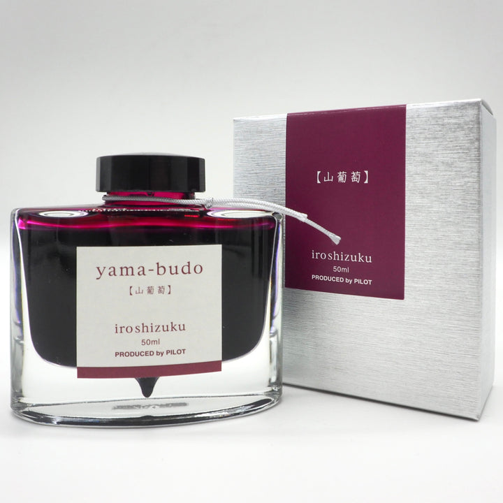 PILOT - Iroshizuku 50ml Bottled Fountain Pen Ink - Yama Budo -Ink Swarches - Free Shipping to US and Canada