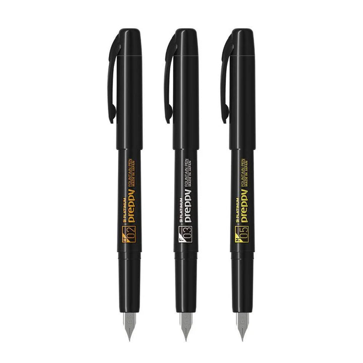 PLATINUM - Preppy - Fountain Pen - Special All Black Edition