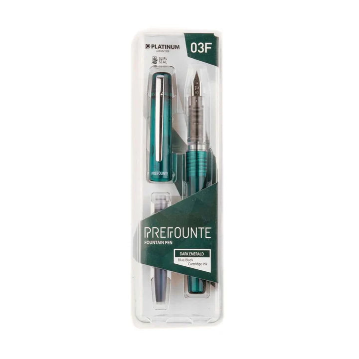 Platinum - Prefounte - Fountain Pen - Dark Emerald