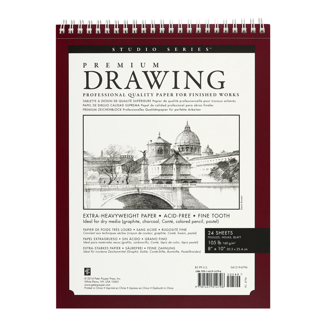 Peter Pauper Press - Studio Series - Premium Drawing Pad 8 x 10"