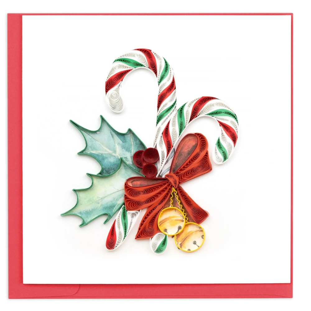 Quilling Card - Candy Canes