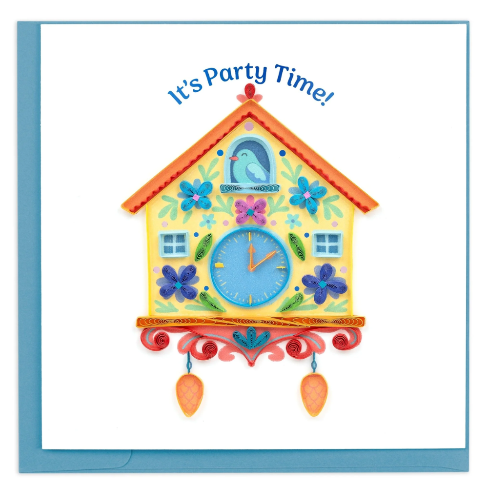 Quilling Card - Cuckoo Clock Birthday