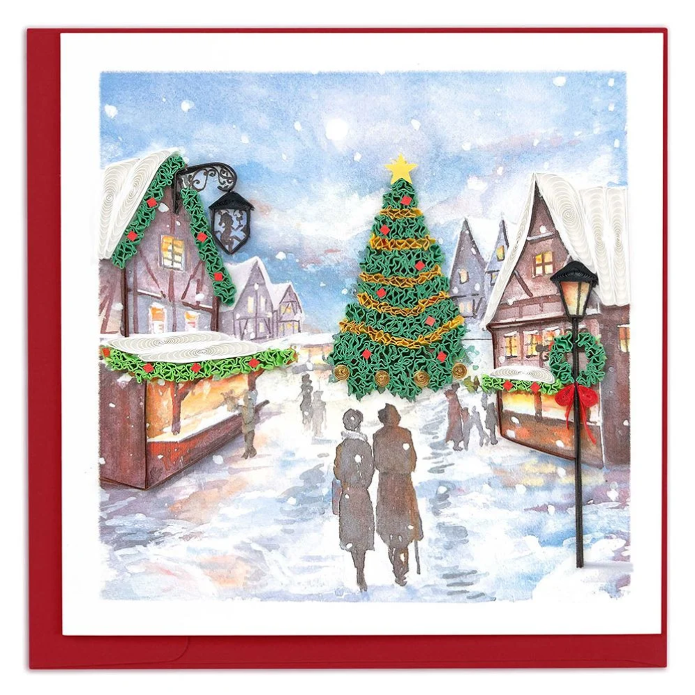 Quilling Card - Holiday Market