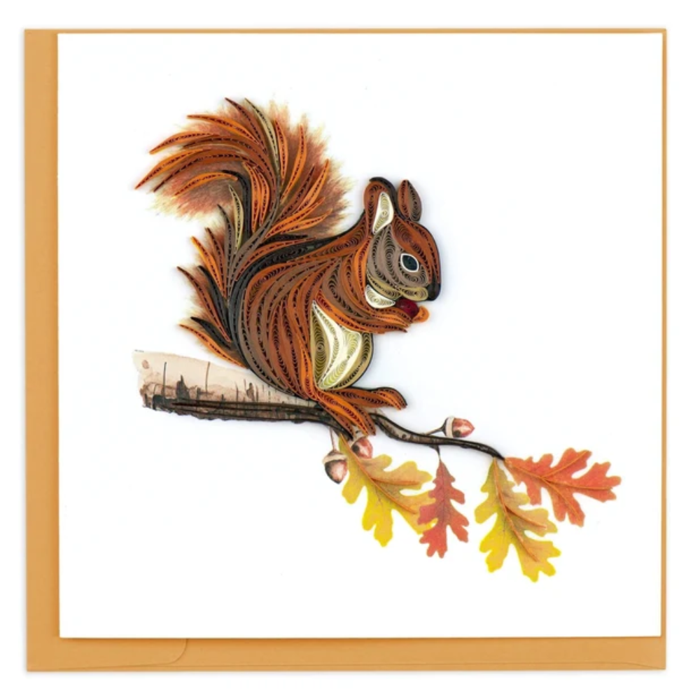 Quilling Card - Squirrel