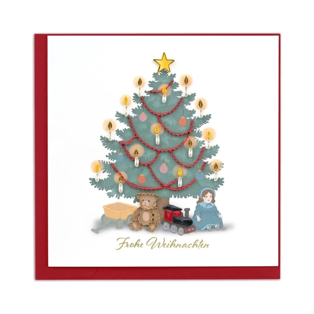 Quilling Card - Vintage Christmas Tree