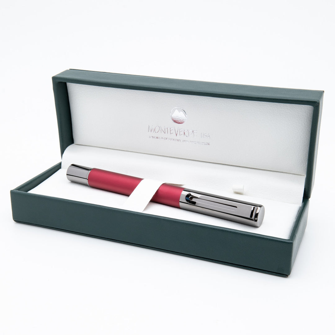 Monteverde USA: Ritma Magnetic Clip - Rollerball Pen - Red