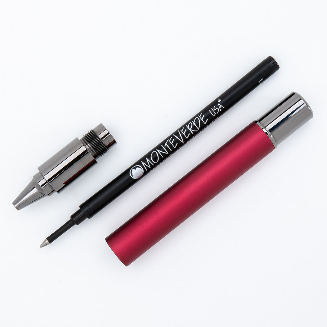 Monteverde USA: Ritma Magnetic Clip - Rollerball Pen - Red
