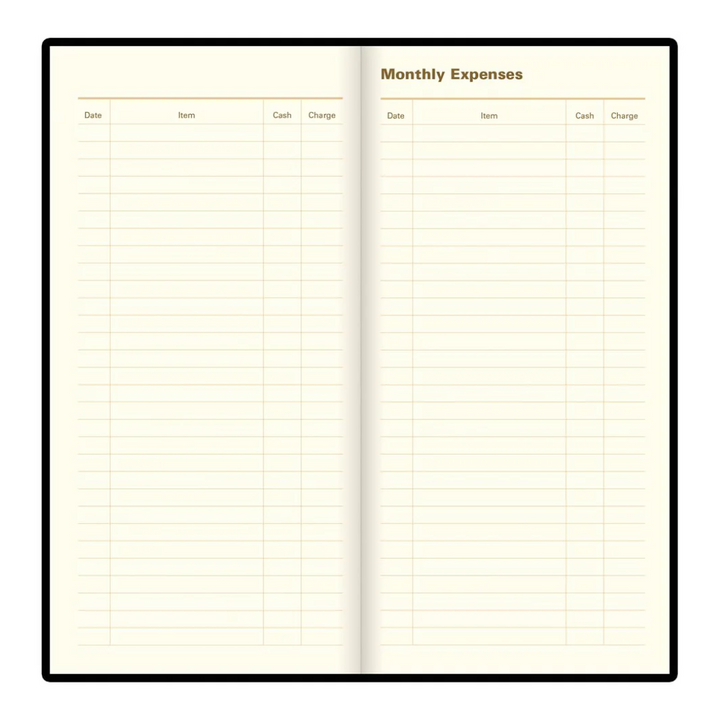 Letts of London - 2026 Signature Slim Planner  - Week to View - Black (English)