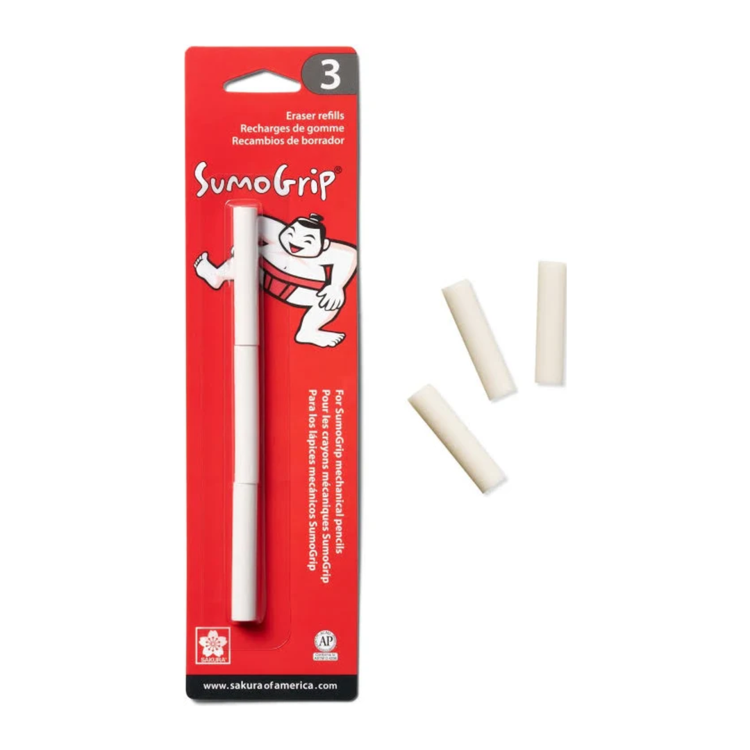 Sakura - Sumo Grip - Eraser Refill - Pack of 3