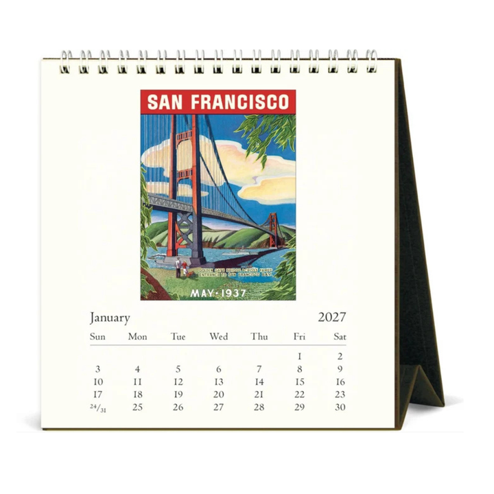 Cavallini & Co - 2027 Desk Calendar - San Francisco