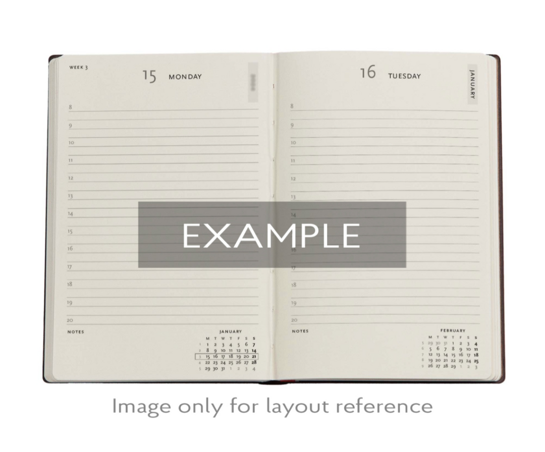 Paperblanks - 2026 Balloon Festival, Pierre the Maze Detective, 12-Month Planner Flexis, DAY-AT-A-TIME - Midi, Day-at-a-Time, Elastic Band, 432 Pg, 80 GSM