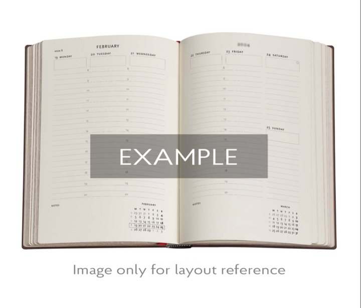 Paperblanks - 2026 Blue Luxe, Luxe Design, 12-Month Planner, Maxi, Vertical, Elastic Band, 160 Pg, 100 GSM