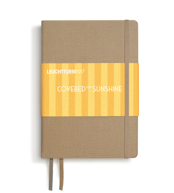 Leuchtturm1917 - Covered For Sunshine Notebook - A5 - Hardcover - Dune - Dotted