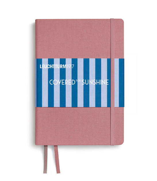 Leuchtturm1917 - Covered For Sunshine Notebook - A5 - Hardcover - Beach Rose - Dotted