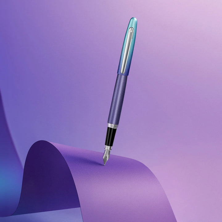 Sheaffer - VFM Fountain Pen - Expressions - Pearlized Gradient Blue and Purple