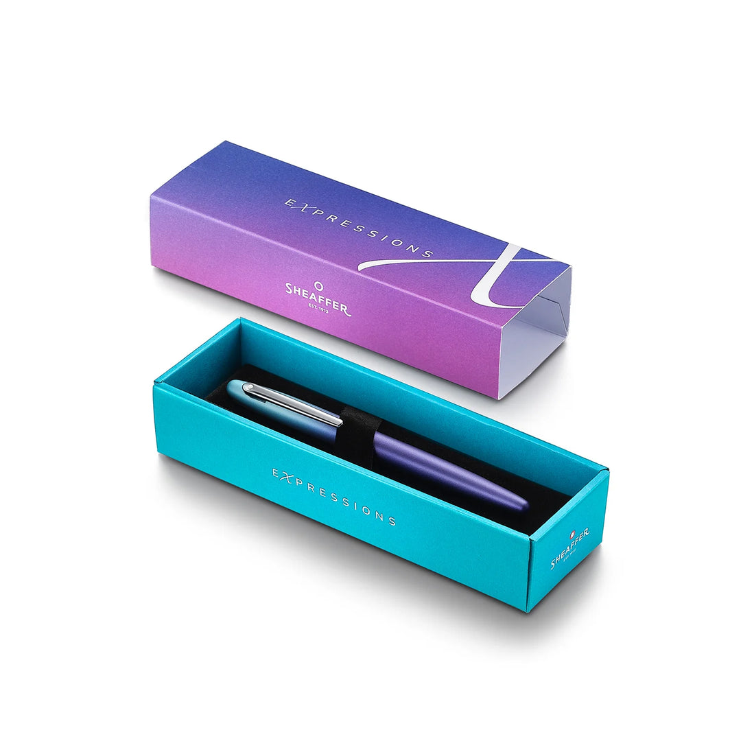 Sheaffer - VFM Fountain Pen - Expressions - Pearlized Gradient Blue and Purple