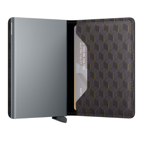 SECRID - Slimwallet Optical - Grey-Yellow
