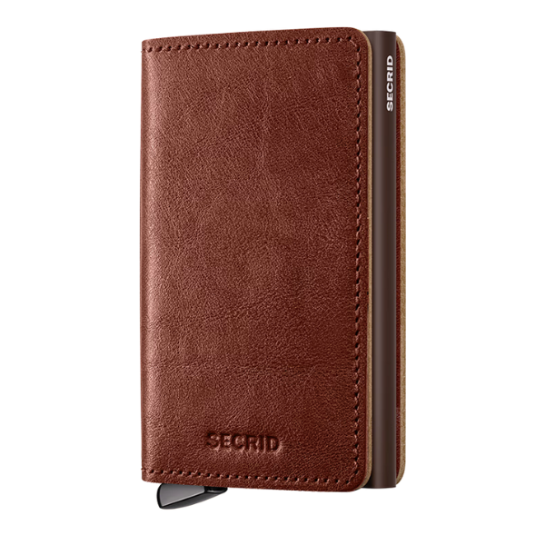 SECRID - Premium+ Slimwallet - Basco - Whiskey (Suitable for Metal Cards)