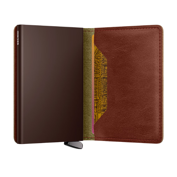 SECRID - Premium+ Slimwallet - Basco - Whiskey (Suitable for Metal Cards)