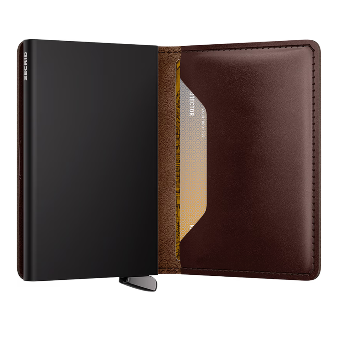 SECRID - Premium+ Slimwallet - Dusk Dark Brown (Suitable for Metal Cards)
