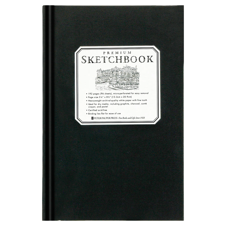 Peter Pauper Press - Small Black Premium Sketchbook